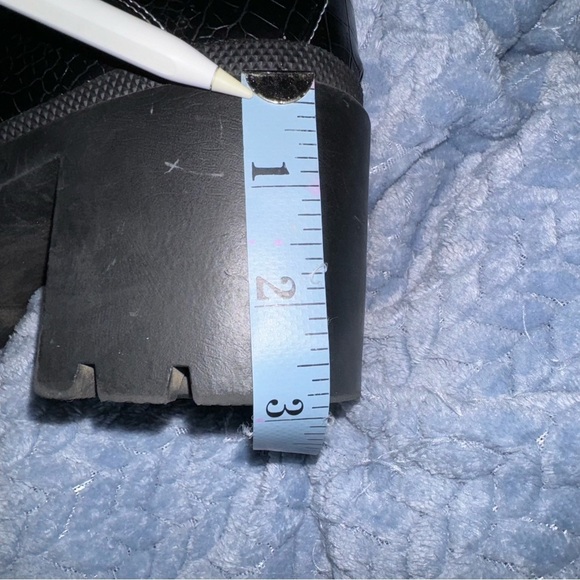 Noir I Said What I Said Dolls Kill Croc Embossed Combat Boots Black Women’s 7.5 - Picture 10 of 10